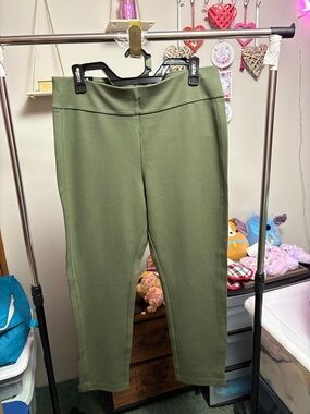 Express Kids Olive Green Ponte Leggings